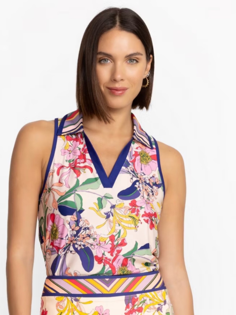 Johnny Was Bee Active Polo Swing Tank M Aldrich Print